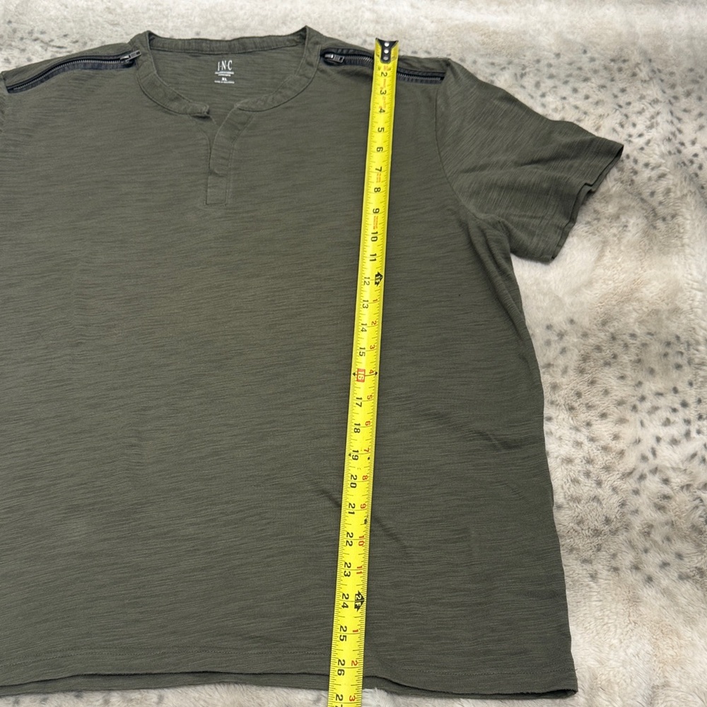 INC International Concepts Olive Short Sleeve Tee - Picture 6 of 10